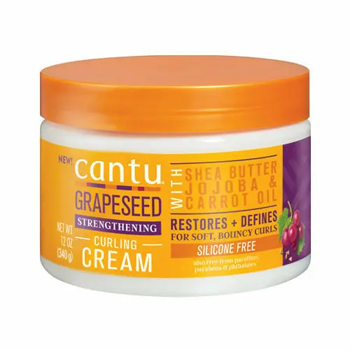 Cantu Grapeseed Strengthening Curl Cream 12Oz 1