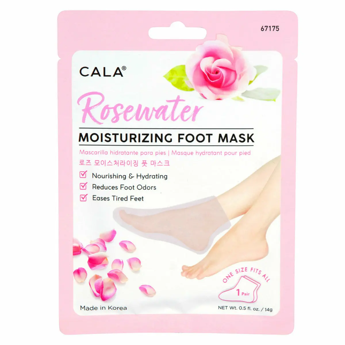 Cala: Moisturizing Foot Mask Rose #67175 1