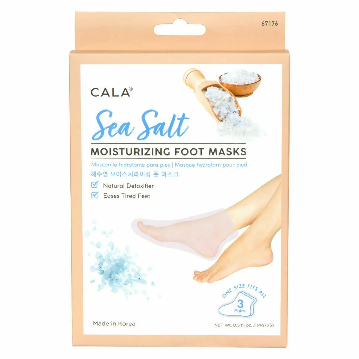 Cala: Moisturizing Foot Mask Sea Salt #67176 1