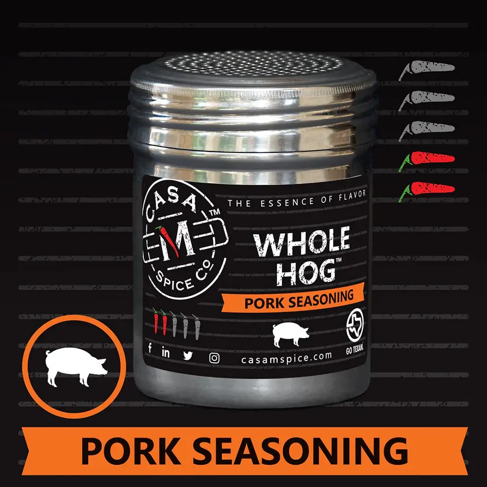 Casa M Spice Co Whole Hog Pork Seasoning 6 Oz Gluten Free Vegan Casawhole 1