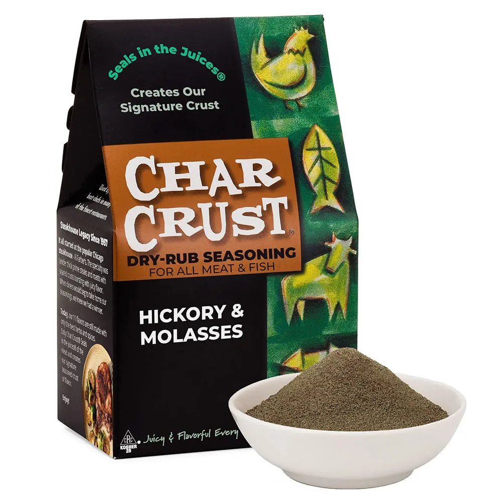 Char Crust Hickory And Molasses Dry Rub Seasoning 4 Oz Kosher Meat And Fish 1