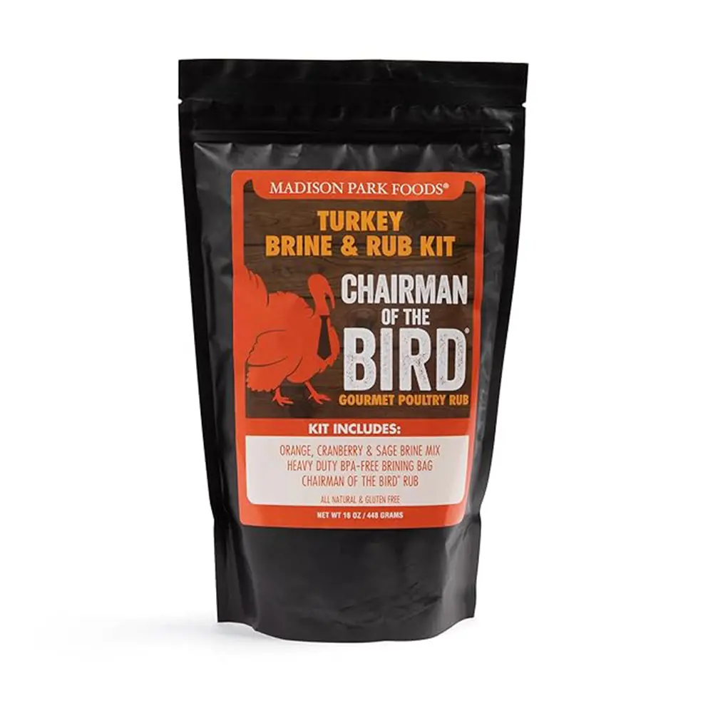 Chairman Of The Bird Gourmet Turkey Brine Kit With Bag And Seasoning Rub 1