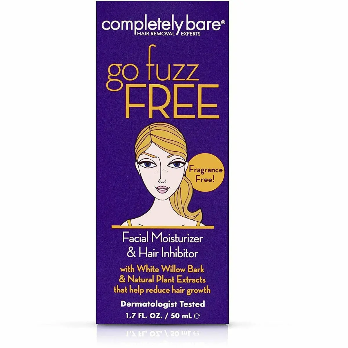 Completely Bare: Facial Moisturizer & Hair Inhibitor 1.7Oz 1