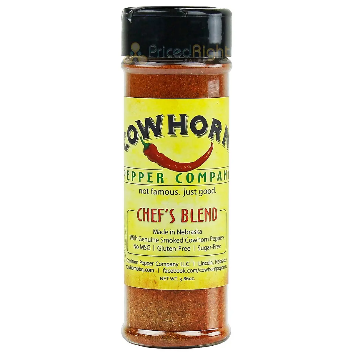 3.86 Oz Pepper Company Chef's Blend Seasoning Genuine Smoked Cowhorn Peppers 1