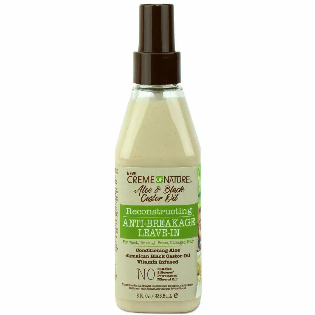 Creme Of Nature® Aloe & Black Castor Oil Reconstructing Anti-Breakage Leave-In 8Oz 1