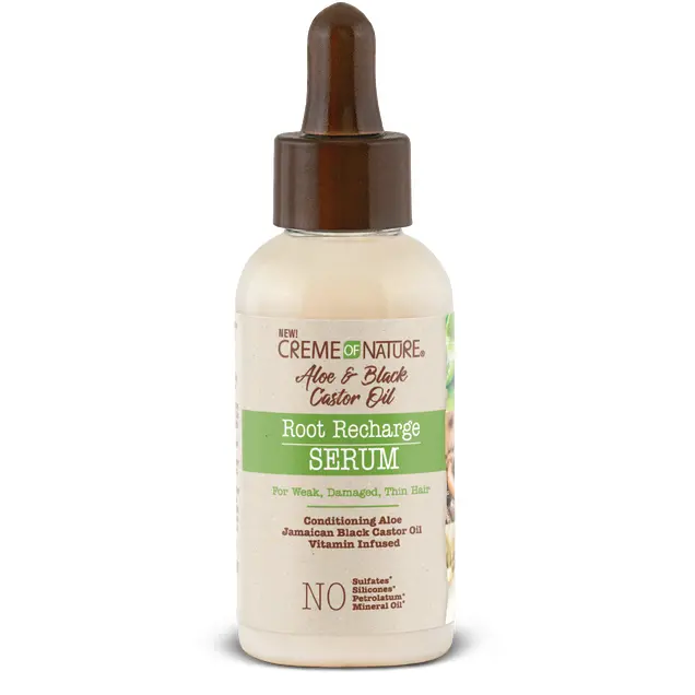 Creme Of Nature: Aloe & Black Castor Oil Root Recharge Serum 1.7Oz 1