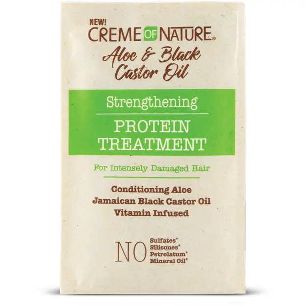 Creme Of Nature: Aloe & Black Castor Protein Treatment 1.5Oz 1
