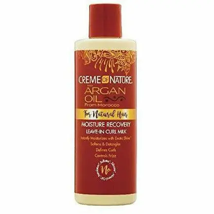 Creme Of Nature: Argan Oil Moisture Recovery Leave-In Curl Milk 8Oz 1