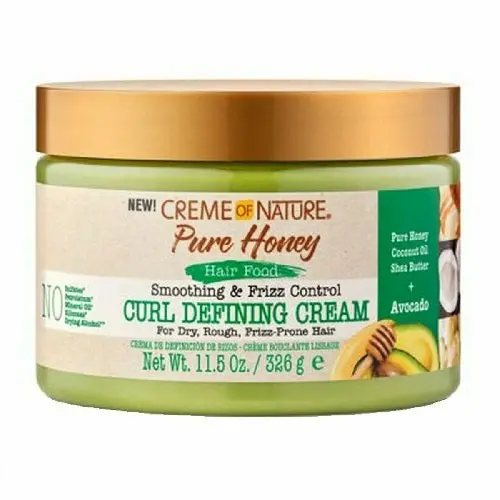 Creme Of Nature:Pure Honey Hair Food Smoothing & Frizz Control Curl Defining Cream 11Oz 1