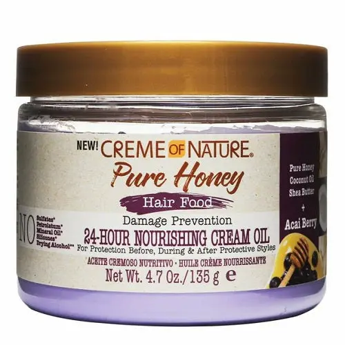 Creme Of Nature: Pure Honey Nourshing Cream Oil 4.7Oz 1