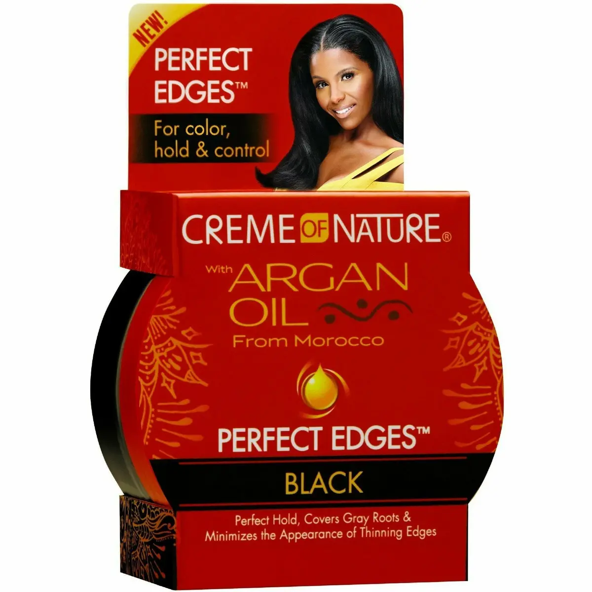 Creme Of Nature: Perfect Edges Black 2.25 Oz 1