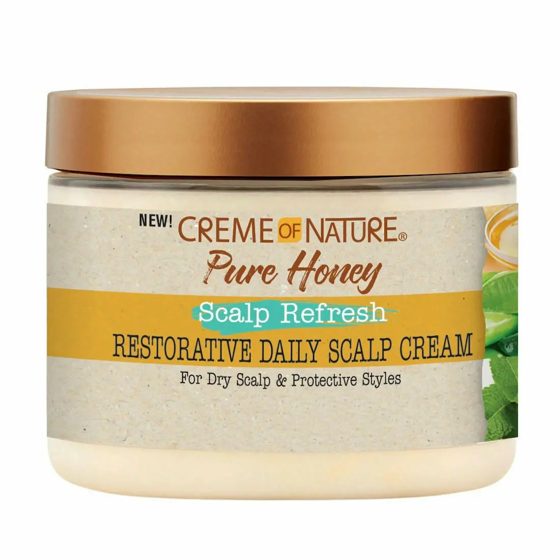 Creme Of Nature:Pure Honey Scalp Refresh Restorative Daily Scalp Cream 4.76Oz 1