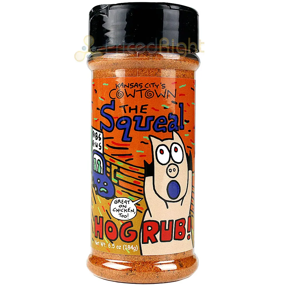 Cowtown The Squeal Hog Rub 6.5 Oz. Kansas City Style Award Winning Msg Free 1