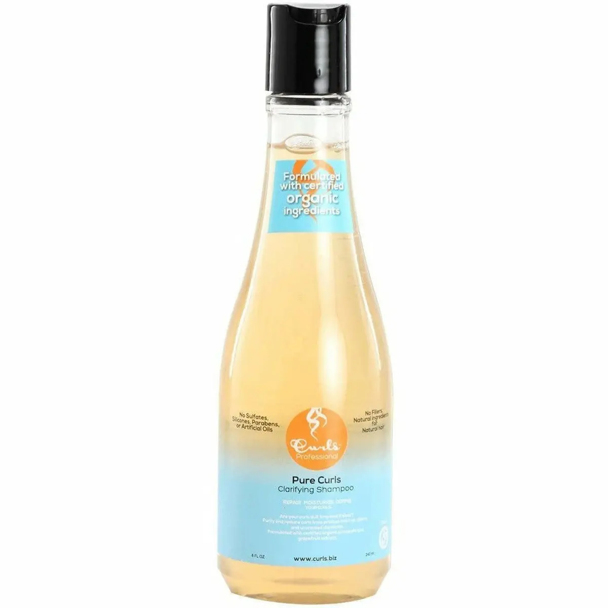 Curls: Pure Curls Clarifying Shampoo 8Oz 1