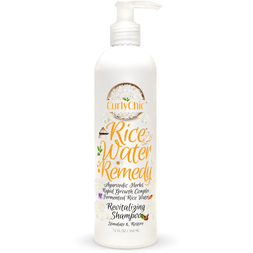 Curly Chic: Rice Water Remedy Revitalizing Shampoo 8Oz 1