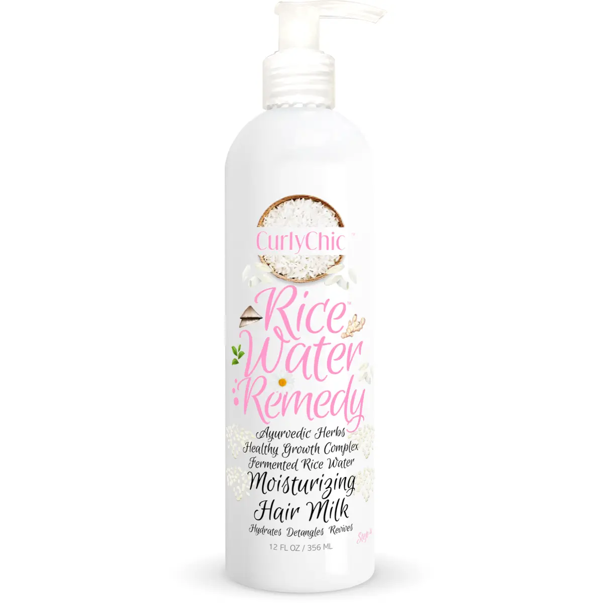 Curly Chic: Rice Water Remedy Moisturizing Milk 8Oz 1