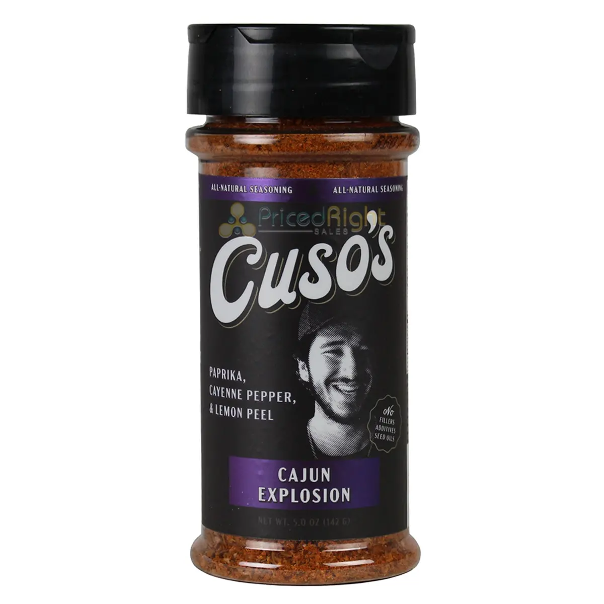 Cuso Cuts Cajun Explosion Seasoning 5Oz Gluten Free Vegan All Natural Cuso-Cajun 1