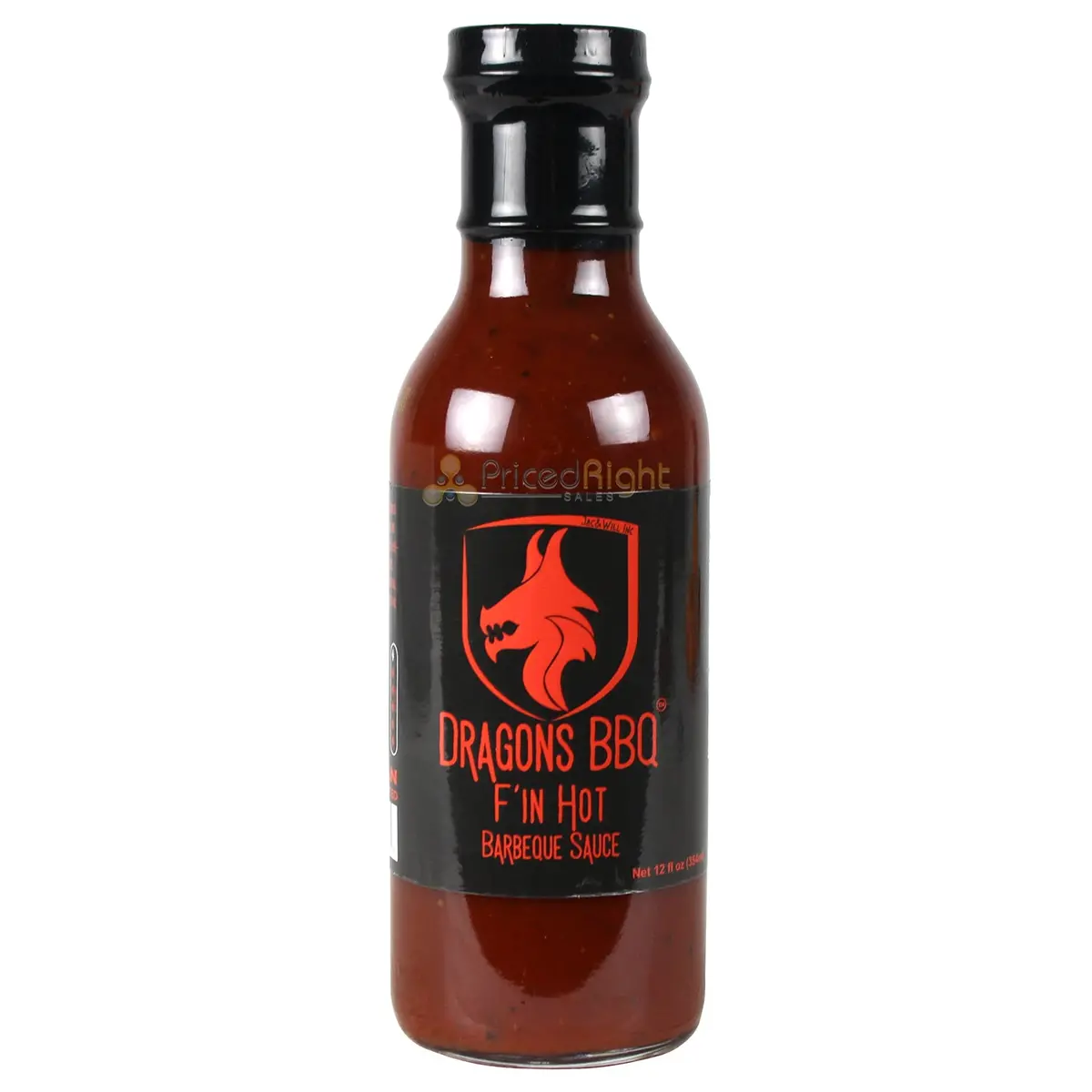 Dragons Bbq F'in Hot Barbecue Sauce 12 Oz Habanero Pepper High Heat Bold Smoky 1