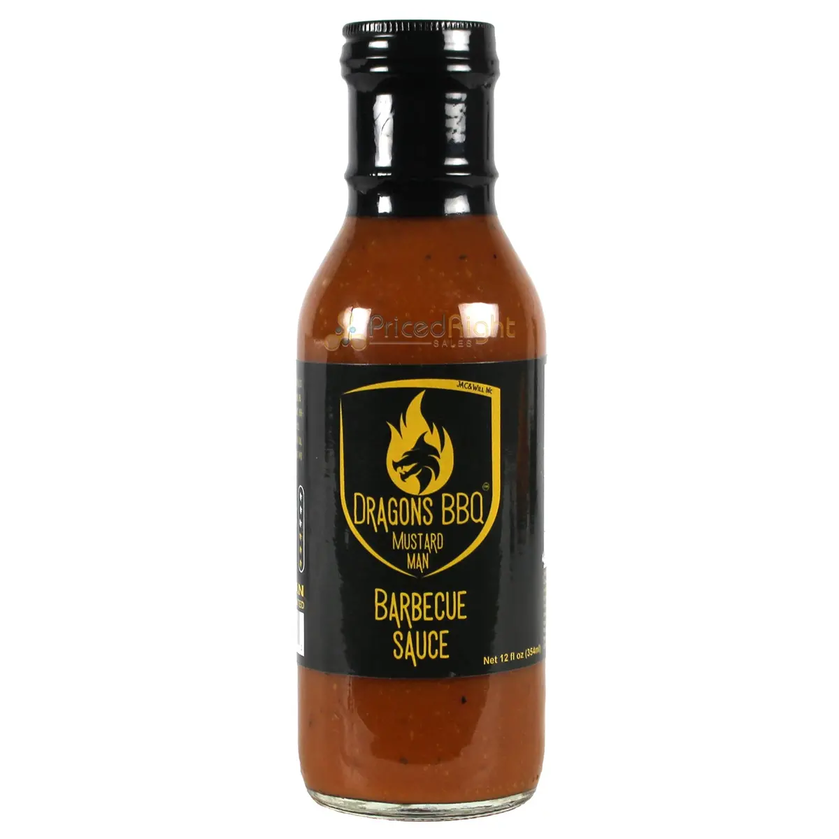 Dragons Bbq Mustard Man Barbecue Sauce Tangy Spicy 12 Oz Bottle Medium Heat 1