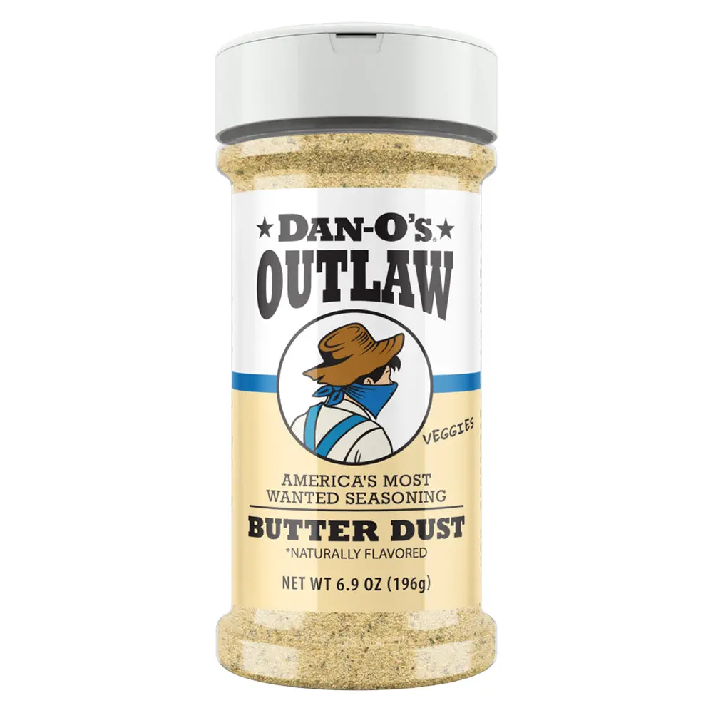 Dan-O's Outlaw Butter Dust 6.9 Oz Garlic Onion 0 Calories Dbd69 1