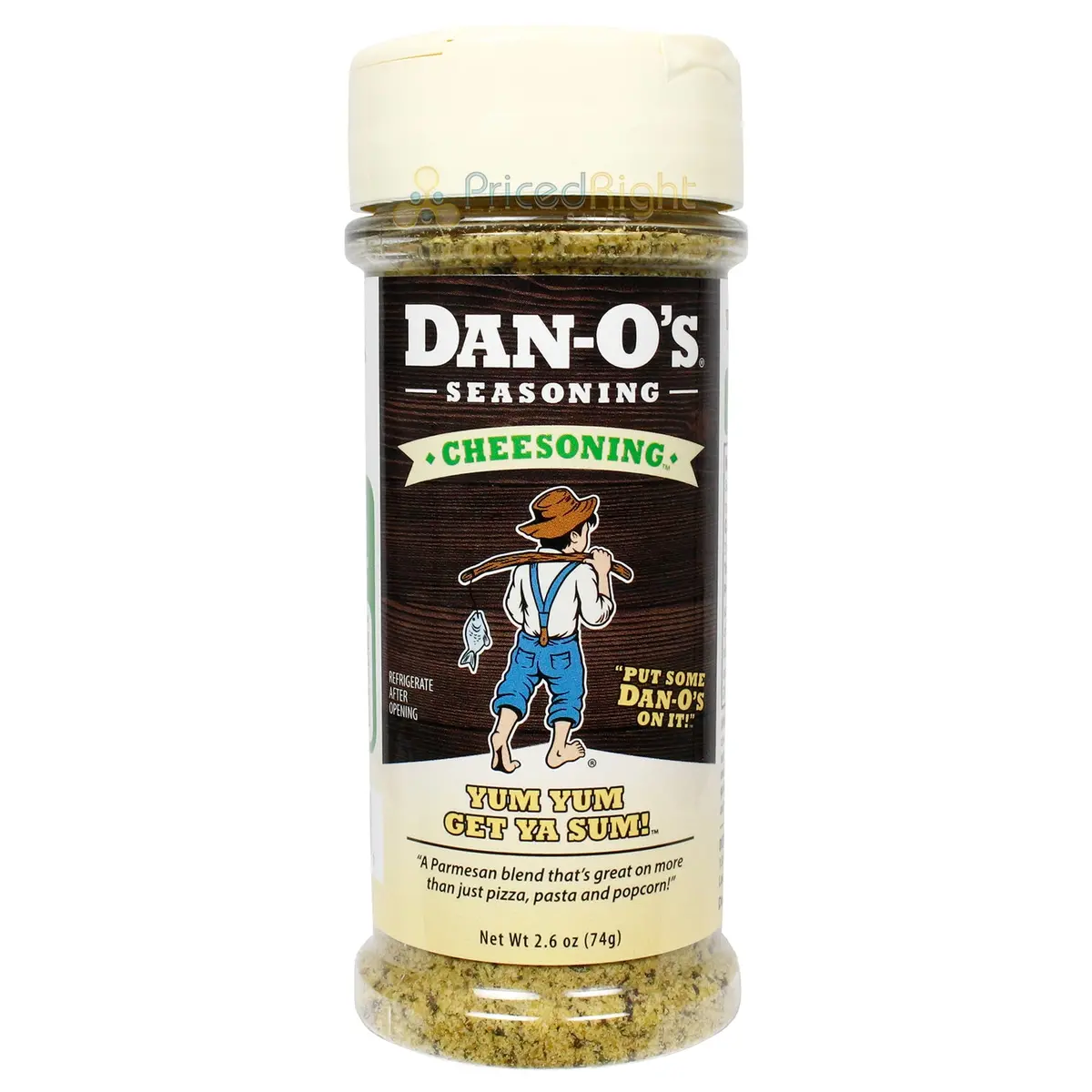 Dan-O's Cheesoning Seasoning Parmesan Blend Gluten Free No Msg Non Gmo 2.6 Oz 1