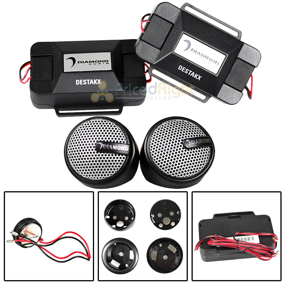 Diamond Audiotweeter Add-On Kit 1" Aluminum Tweeters With Crossovers Destak 1