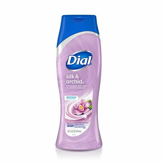 Dial: Moisturizing Body Wash Silk & Orchid 16Oz 1