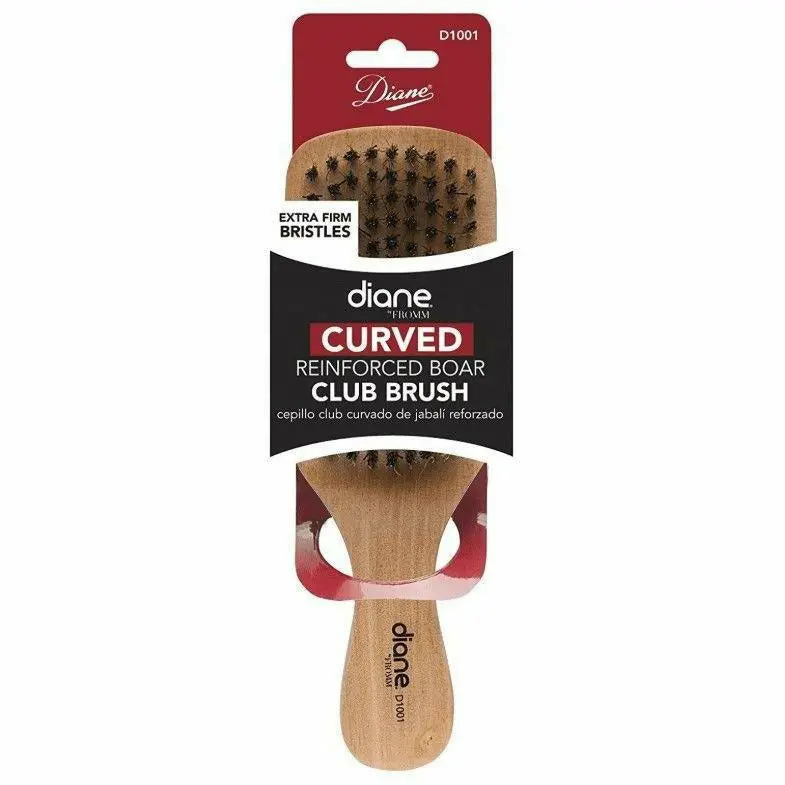 Diane: Hard Curved Reinforced Boar Club Wave Brush #D1001 1