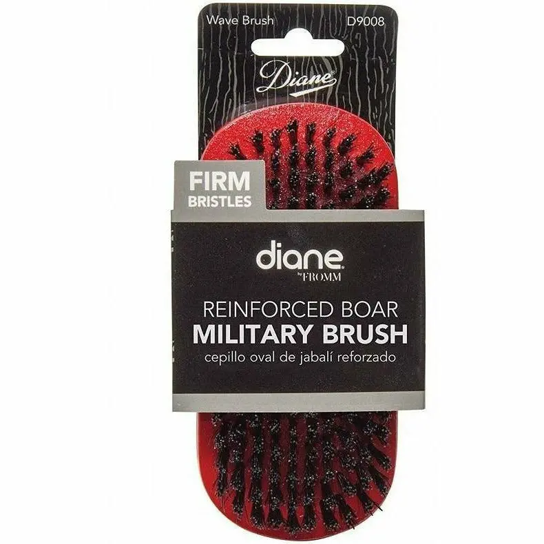 Diane: Hard Reinforced Boar Military Wave Brush #D9008 1