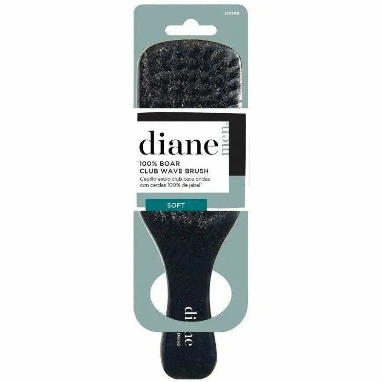 Diane: Soft 100% Boar Club Wave Brush #D8168 1