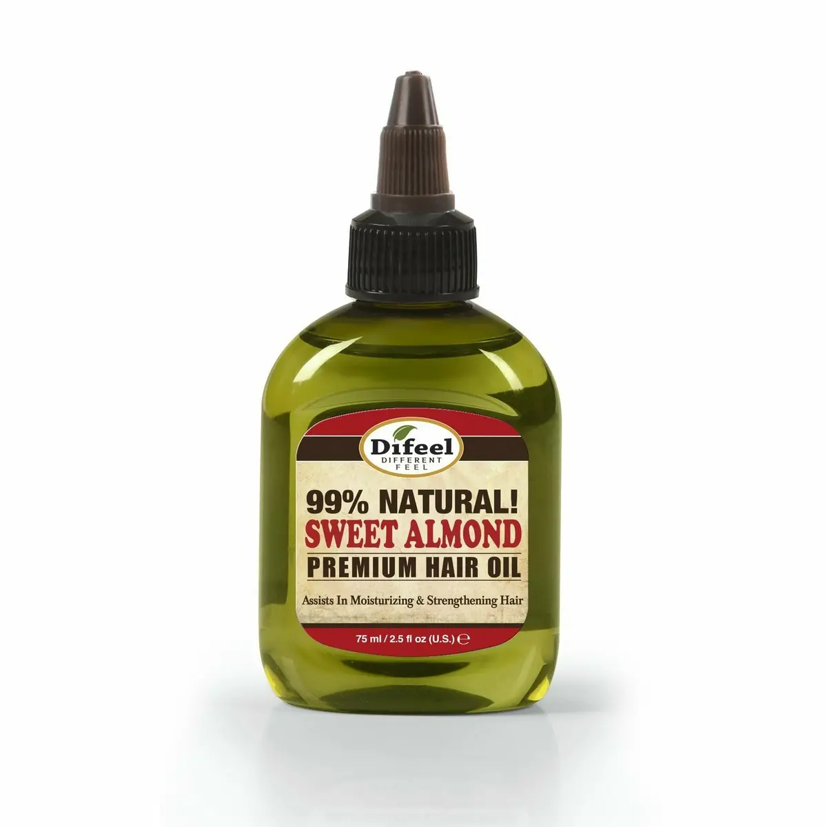 Difeel: Sweet Almond Premium Hair Oil 2.25Oz 1