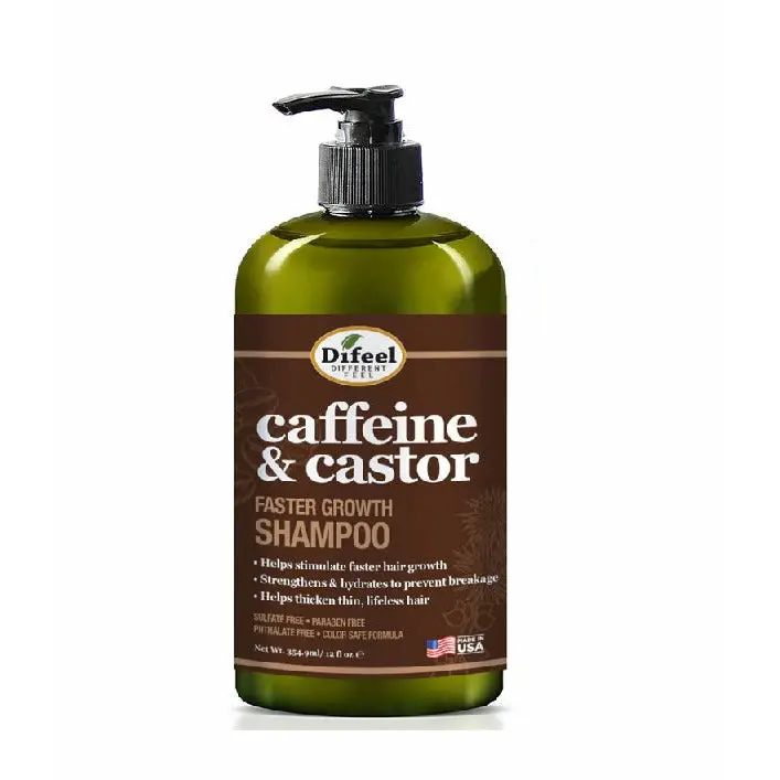 Difeel: Caffeine & Castor Shampoo For Faster Hair Growth 12Oz 1