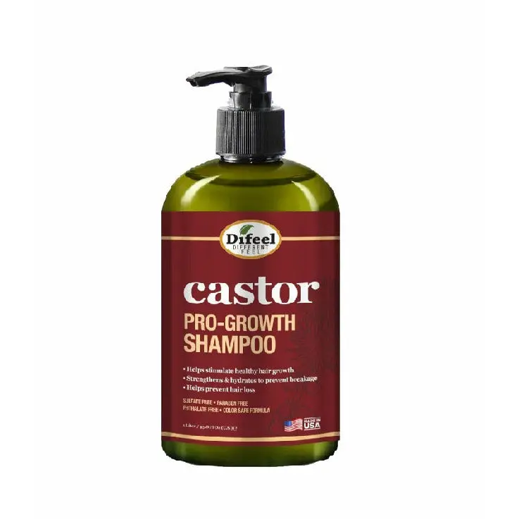 Difeel: Castor Pro-Growth Shampoo 12Oz 1