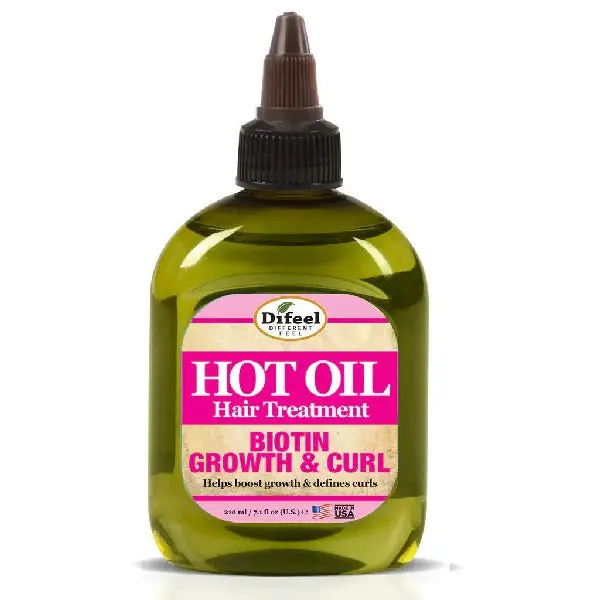 Difeel: Growth & Curl Biotin Premium Hair Oil 2.5Oz 1