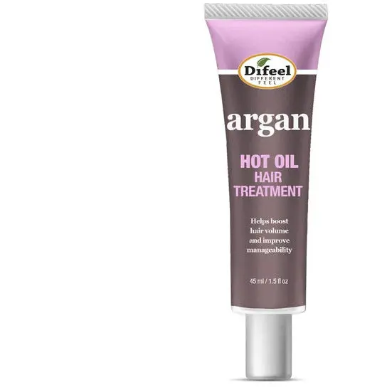 Difeel: Hot Oil Hair Treatment With Argan Oil 1.5Oz 1