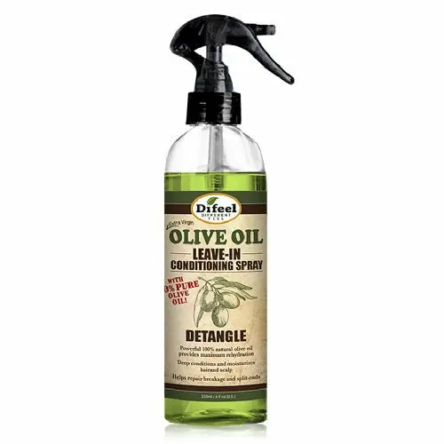 Difeel: Olive Oil Detangle Leave-In Conditioning Spray 6Oz 1