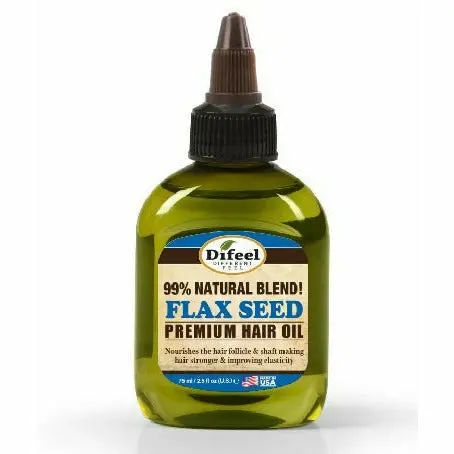 Difeel: Premium Natural Hair Oil - Flaxseed Hair Oil 2.5 Oz 1
