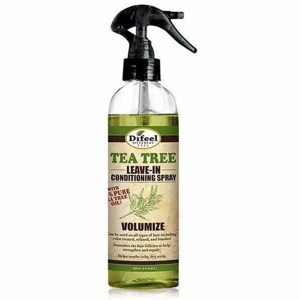 Difeel: Tea Tree Oil Volumize Leave-In Conditioning Spray 6Oz 1