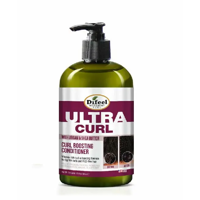 Difeel: Ultra Curl With Argan & Shea Butter-Curl Boosting Conditioner 12Oz 1