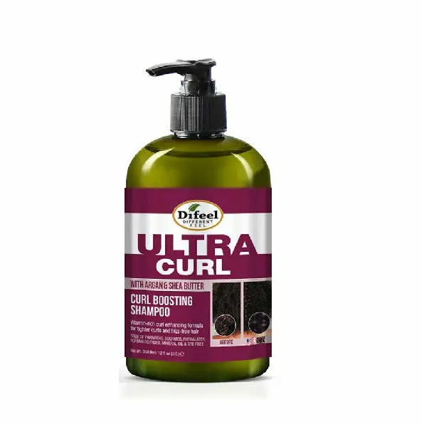 Difeel: Ultra Curl With Argan & Shea Butter-Curl Boosting Shampoo 12Oz 1