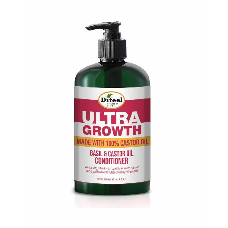 Difeel: Ultra Growth Basil & Castor Oil Pro Growth Conditioner 12Oz 1