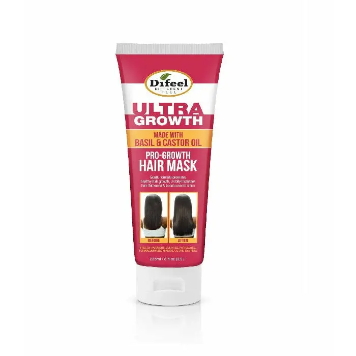 Difeel: Ultra Growth Basil Hair Treatment Mask 8Oz 1