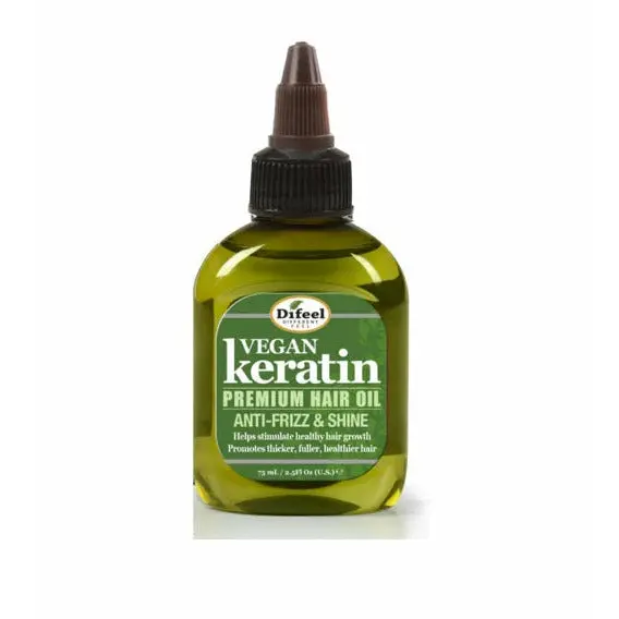 Difeel: Vegan Keratin Premium Hair Oil 2.5Oz 1