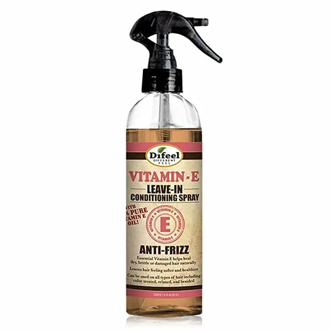 Difeel: Vitamin E Oil Anti-Frizz Leave-In Conditioning Spray 6Oz 1