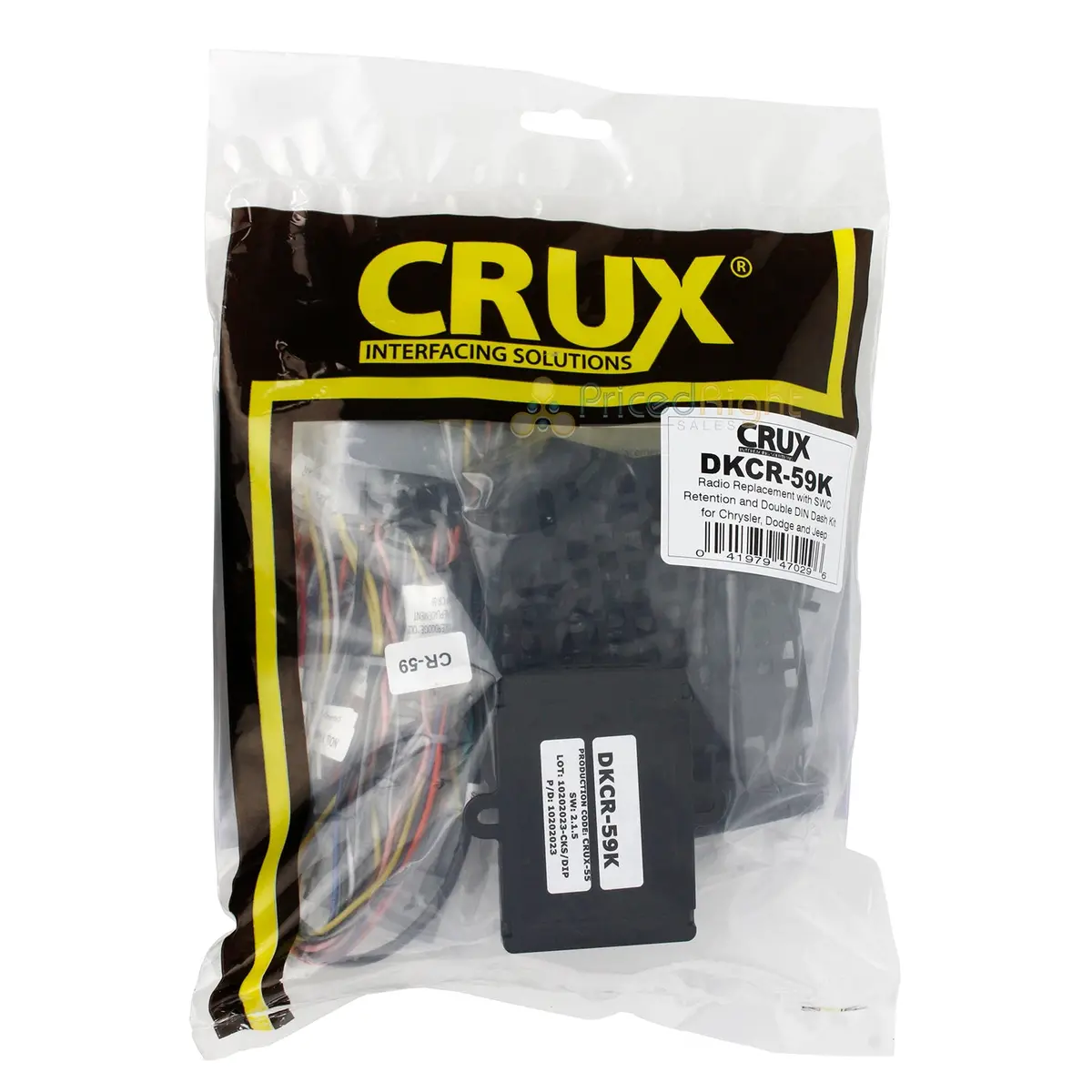 Crux Radio Replacement Interface Swc Double Din Dash Kit For Chrysler Dodge Jeep 1