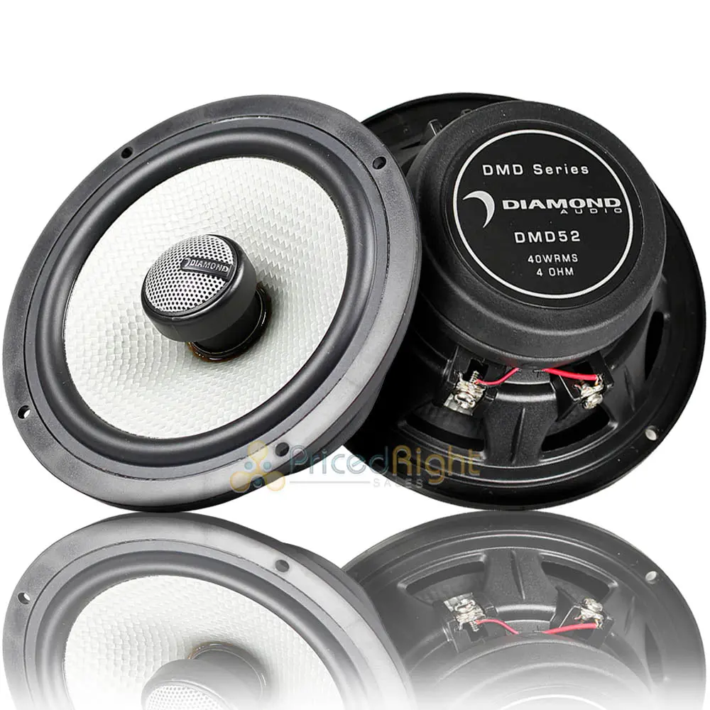 Diamond Audio 5.25" Coaxial Speaker System 80 Watts Max 4 Ohm Dmd Series Dmd52 1