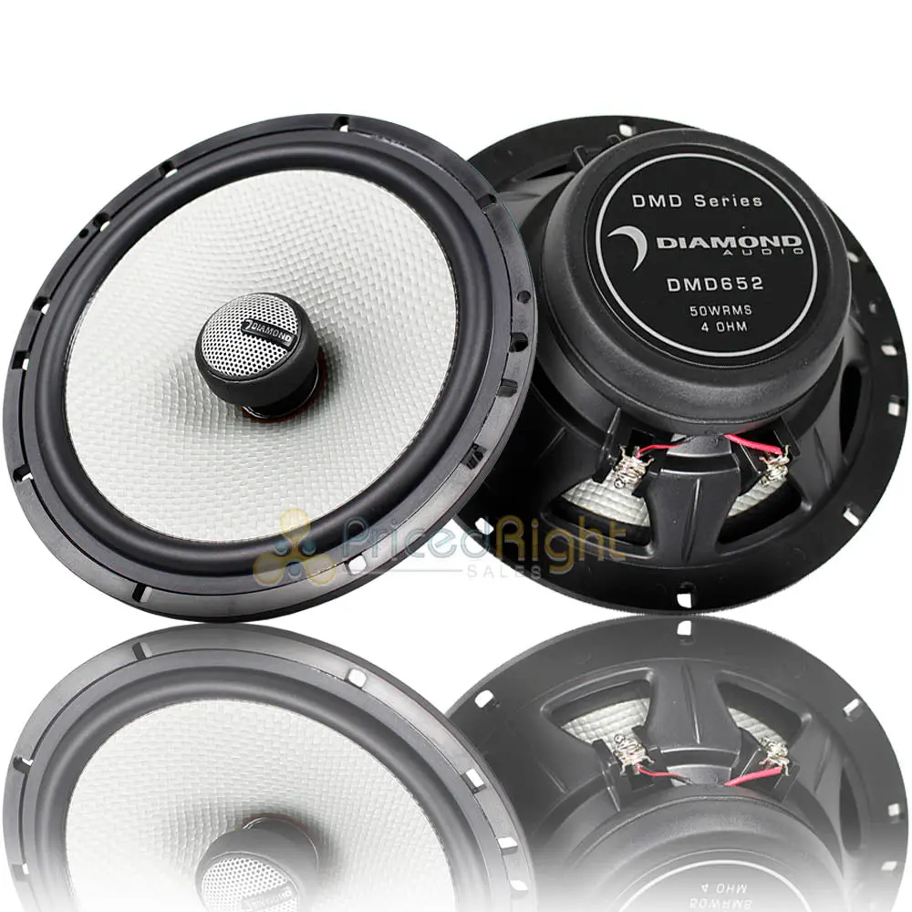 Diamond Dmd Series 6.5" 2-Way Coaxial Speakers 120W Max Power 4 Ohm Pair Dmd652 1