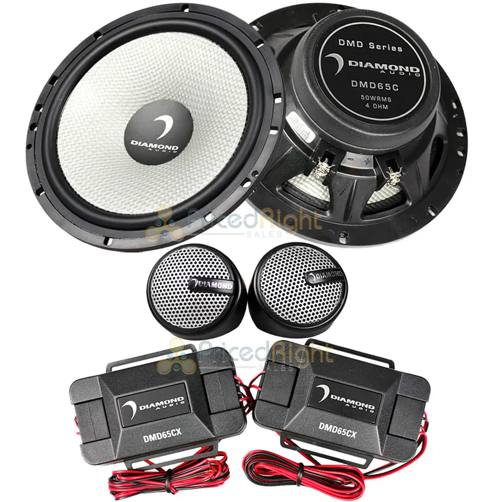 Diamond Audio 6.5" Component Speaker System Comp 100 Watts Max 4 Ohm Dmd65c 1