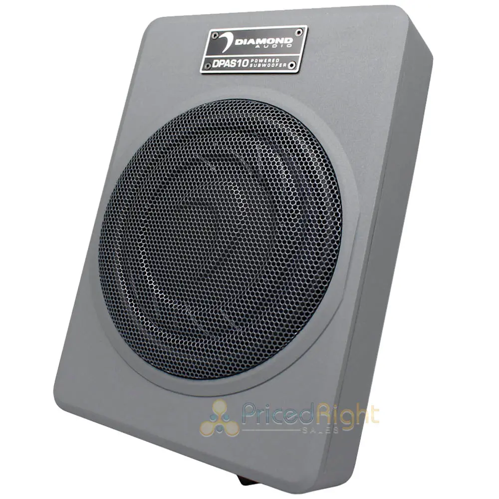 Diamond Audio 10" Low Profile Active Amplified Subwoofer 400 Watts Max Dpas10 1