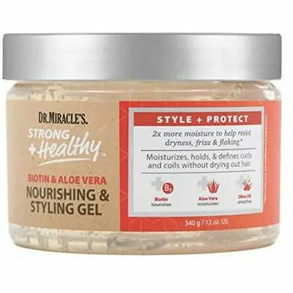 Dr. Miracle's: Strong + Healthy Nourishing & Styling Gel 12Oz 1